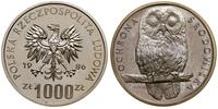 1.000 złotych 1986, Warszawa, Ochrona Środowiska