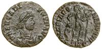 brąz 384–387, Siscia, Aw: Popiersie cesarza w pr