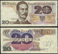 20 złotych 1.06.1982, seria Z, numeracja 5006221