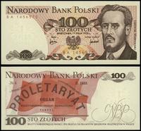 100 złotych 17.05.1976, seria BA, numeracja 1456