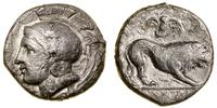 nomos ok. 400–340 pne, Aw: Głowa Ateny w hełmie 