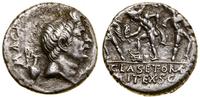 denar 37–36 pne, mennica na Sycylii, Aw: Głowa w