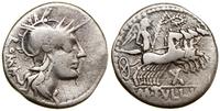 denar 120 pne, Rzym, Aw: Głowa Romy w prawo, za 