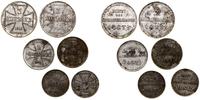 komplet 6 monet z roku 1916, Berlin i Hamburg, w