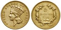 3 dolary 1874, Filadelfia, typ Indian Princess H