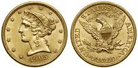 Stany Zjednoczone Ameryki (USA), 5 dolarów, 1905