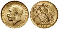 1 funt 1915, Londyn, złoto, 7.99 g, kilka pojedy