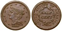 1/2 centa 1854, Filadelfia, typ Coronet, nakład 