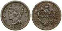 1 cent 1847, Filadelfia, typ Braided Hair, KM 67