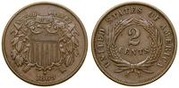 2 centy 1869, Filadelfia, rzadki nominał, emitow