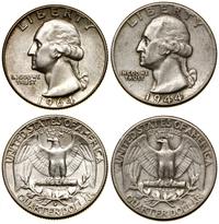 Stany Zjednoczone Ameryki (USA), zestaw: 2 x 25 centów, 1944 i 1964 D