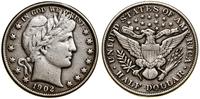 1/2 dolara  1902, Filadelfia, typ Barber, ślad p