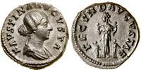 denar 161–164, Rzym, Aw: Głowa cesarzowej w praw