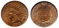 1 cent 1902, Filadelfia, brąz, pięknie zachowana