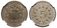 5 centów 1867, typ Shield, without rays, miedzio