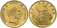20 koron 1873, Kopenhaga, złoto, 8.96 g