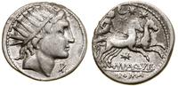 denar 109–108 pne, Rzym, Aw: Głowa Sola w prawo,