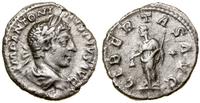 denar 218–222, Rzym, Aw: Popiersie cesarza w wie