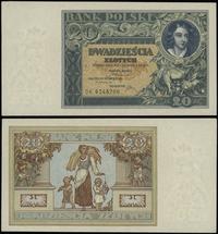 20 złotych 20.06.1931, seria DK, numeracja 62487