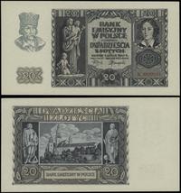 20 złotych 1.03.1940, seria K, numeracja 8860141