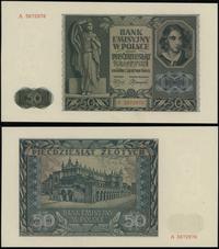 50 złotych 1.08.1941, seria A, numeracja 3872976