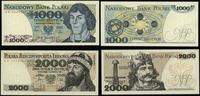 Polska, zestaw: 1.000 złotych i 2.000 złotych, 1.06.1982
