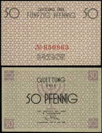50 fenigów 15.05.1940, numeracja 850863 w kolorz