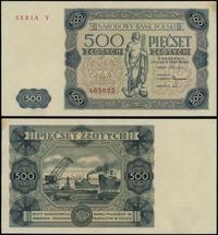 500 złotych 15.07.1947, seria Y, numeracja 46562