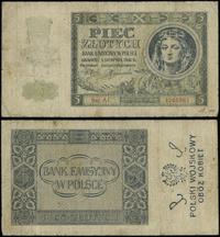 5 złotych 1.08.1941, seria AC, numeracja 1265861