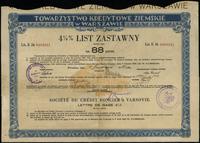 Polska, 4 1/2 % list zastawny na 88 złotych, 6.12.1935