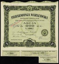 Polska, 1 akcja na 400 złotych, 1930
