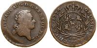 trojak 1776 EB, Warszawa, moneta wybita z końców