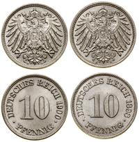 Niemcy, zestaw: 2 x 10 fenigów, 1898/A i 1900/D