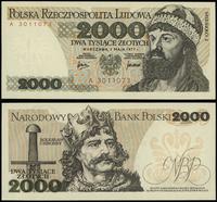 2.000 złotych 1.05.1977, seria A, numeracja 3011