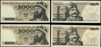 Polska, zestaw: 2 x 2.000 złotych, 1.06.1982