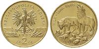 2 złote  1999, Warszawa, Wilk, golden nordic, Pa