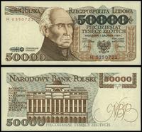 50.000 złotych 1.12.1989, seria H, numeracja 035
