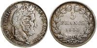5 franków 1833 L, Bayonne, srebro, 24.63 g, czys