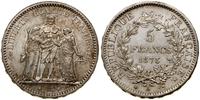 5 franków 1873 A, Paryż, srebro próby 900, 25 g,