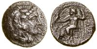 obol ok. 311–295 pne, Aw: Głowa Heraklesa nakryt