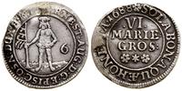 6 mariengroszy 1688, Zellerfeld, moneta wyczyszc