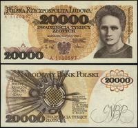 20.000 złotych 1.02.1989, seria A, numeracja 110