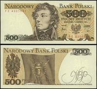 500 złotych 1.06.1982, seria FE, numeracja 43015
