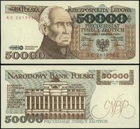 50.000 złotych 1.12.1989, seria AC, numeracja 26