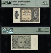 1 złoty 1.10.1938, seria IŁ, numeracja 9247157, 