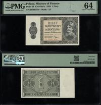 1 złoty 1.10.1938, seria IJ, numeracja 7601556, 