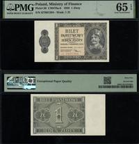 1 złoty 1.10.1938, seria IJ, numeracja 7601204, 