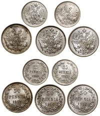 zestaw 5 monet, w skład zestawu wchodzi 25 penni