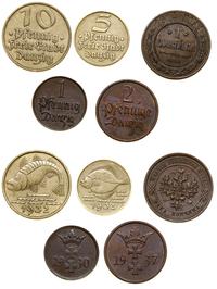 zestaw 5 monet, Berlin, 10 fenigów 1932 (Dorsz),