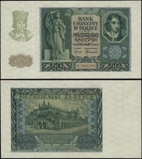 50 złotych 1.03.1940, seria B, numeracja 2891759